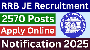 RRB JE Recruitment 2025 {2570 Post} Apply Now