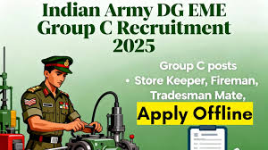 Indian Army DG EME Group C Recruitment 2025 Apply Now